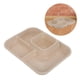 thumbnail image 5 of Plato dividido de plástico, 4 compartimentos, plato reutilizable, plato para servir aperitivos, platos para servir salsas para uso en cocinas domésticas, 5 of 5
