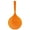 Orange, variant on Plastic Skimmer Spoon with Handle Food Drain Shovel for Kitchen Cooking