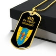 thumbnail image 3 of Awesome dog tag for 4th Cavalry regiment - Graphic Military Dog Tag Necklace (Optional Personalized Engraving), 3 of 5