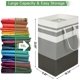 thumbnail image 3 of Cesta para la ropa, cesto alto plegable de 75 L con asa para ropa, juguetes y más. Cestas de ropa grandes impermeables para el hogar, el dormitorio y los viajes (Gr, 3 of 5