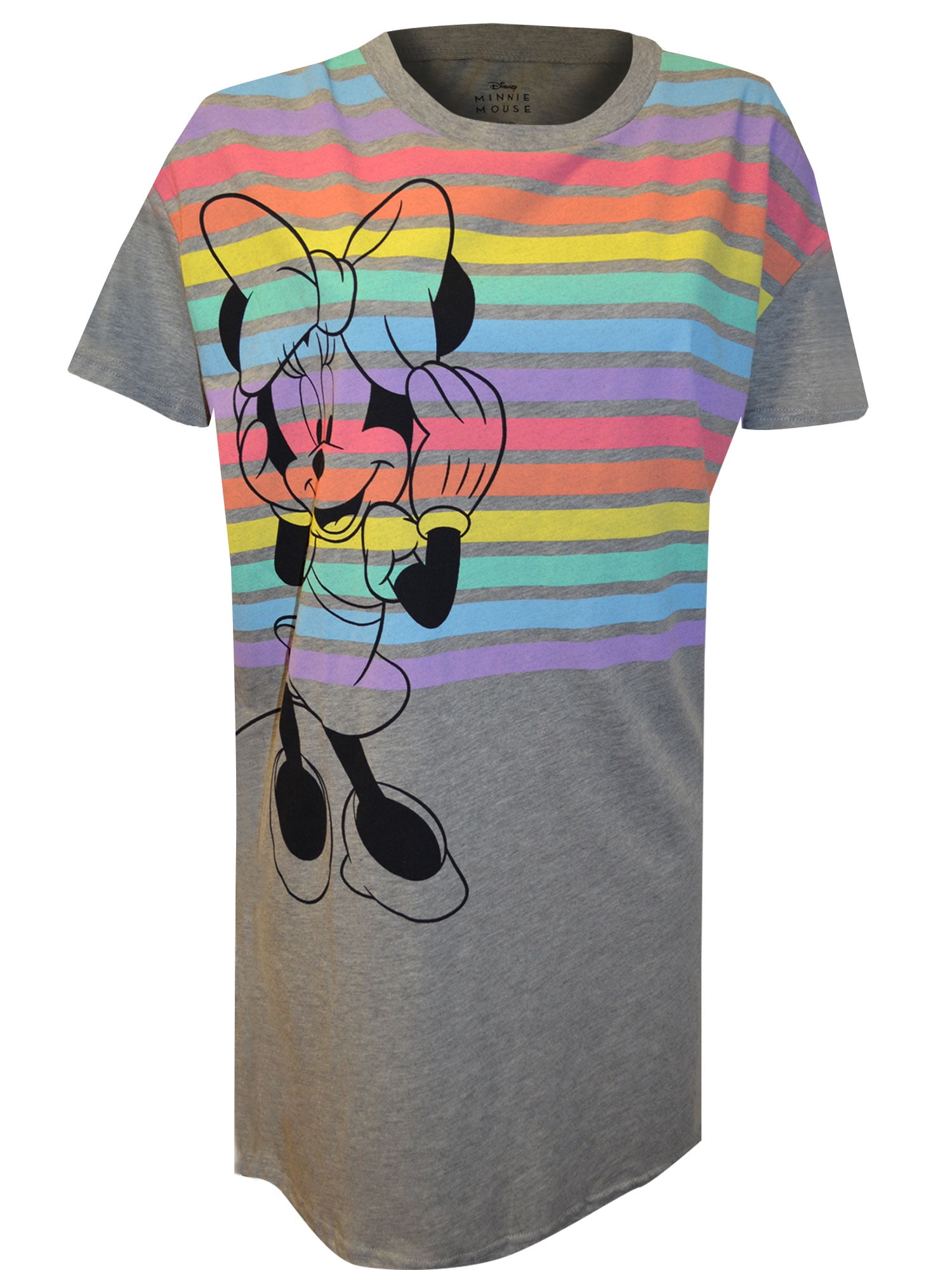 Minnie Bows Yellow Stripes Disney Inspired Mens Sport Mesh T-Shirt
