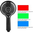 thumbnail image 2 of AVEKI Led Shower Head with Handheld,Led Shower Head High Pressure with 3 Color Changes with Water Temperature,Detachable Shower Head For Dry Skin and Hair,black B0514, 2 of 8