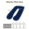 thumbnail image 4 of U Shaped Full Body Pillow for Adults, Memory Foam Pregnancy Pillow with Cooling Cover Maternity Support for Side Sleepers, 4 of 8