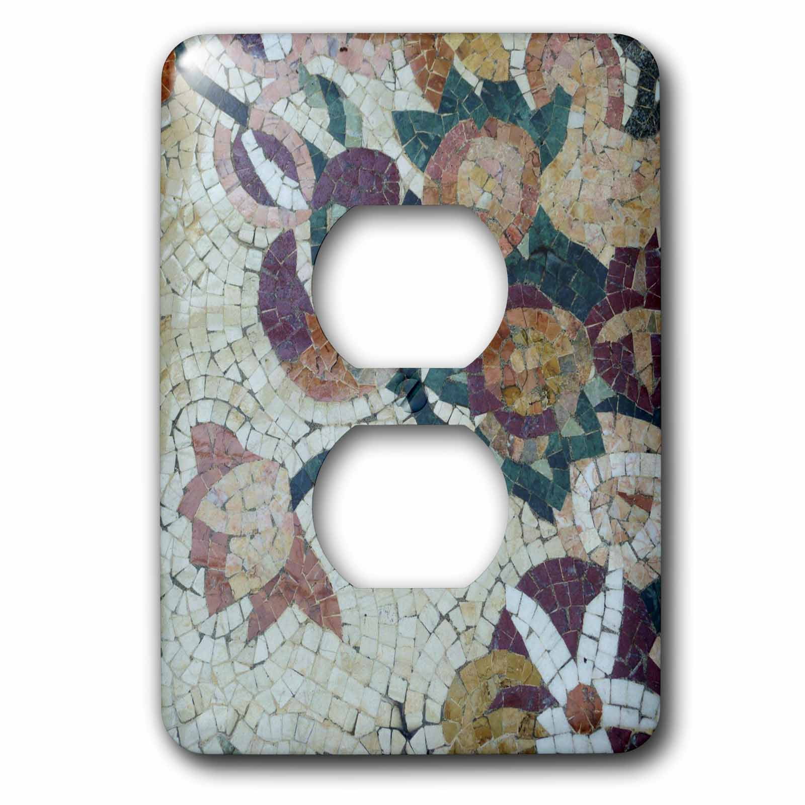 Multi-Color 3dRose lsp_29202_6 Earthy Seashells Outlet Cover