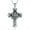 Steel, variant on Cross Cremation Jewelry For Ashes Rose Shape Stainless Steel Cross Memorial Cremation Ashes Urn Necklace Keepsake Jewelry