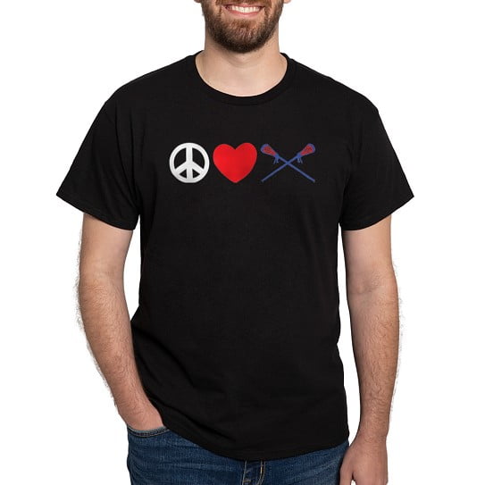 CafePress - Lacrosse Dark T Shirt - Men's Classic Cotton T-Shirts