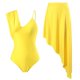 thumbnail image 1 of Gibobby Trajes de Baño para Mujer Conjunto de traje de baño de vacaciones de primavera termal conservador ajustado mono sexy de color sólido para mujer(Azul,CH), 1 of 5