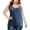 Dark Blue, variant on Olyvenn Fashion Women's Plus Size Camisole Tops Adjustable Spaghetti Strap Built in Bra Cami Tank Tops Relaxed Fit Cotton Undershirts Wine L