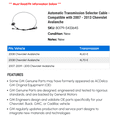 thumbnail image 2 of Automatic Transmission Selector Cable - Compatible with 2007 - 2013 Chevrolet Avalanche - AC Delco, 2 of 2
