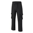 thumbnail image 6 of Carpenter Pants For Men, Casual Men's Fleece Lined Cargo Fit Men's Work Utility & Safety Pants Pantalones Lined Work Pants Men's Black Stretchy Work Pants Pantalones Para Xxl Black, 6 of 7