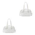 thumbnail image 1 of Minnieouse Japanese Student JK Uniform Bag PU School Bag  Shoulder Leather 2piezas Blanco Grande, 1 of 1