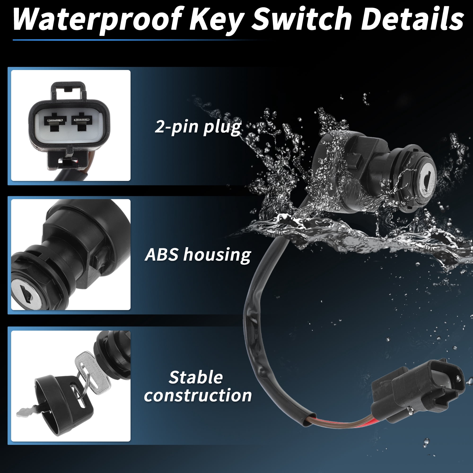Unique Bargains For Yamaha Ignition Key Switch for Big Bear 400 and Raptor 700 Series