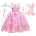 thumbnail image 1 of LOEL Vestido de princesa para niñas Vestido rosa de hadas Vestido de Navidad Vestido de cumpleaños, 1 of 9