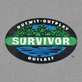thumbnail image 3 of Tee Luv Men's Faded Survivor Outwit Outplay Outlast TV Show Logo Hoodie (L), 3 of 4