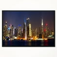 thumbnail image 2 of Design Art New York Skyline at Night Framed Canvas Art Print, 2 of 4
