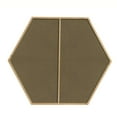 thumbnail image 4 of Metal frame hexagon mirror 38 inch in Brass, 4 of 12