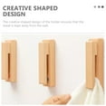 thumbnail image 3 of Solid Wood Towel Rack Hook Door Back Hook Rack Bathroom Punch-free Wall Hanger, 3 of 7