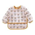 thumbnail image 1 of Bavette d'Alimentation pour Enfants Imperméable, Essuyable, Tablier de Repas pour Brown Bear, 1 of 7