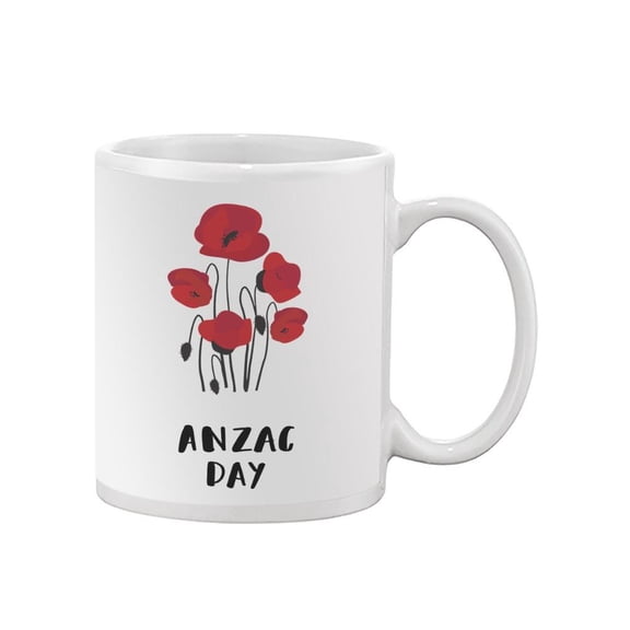 Anzac Day Poppies Bold Mug Mug - Image by Shutterstock,