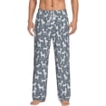 thumbnail image 2 of Goofa Poodle Dog Printed Soft Pajama Pants for Men, Wide Leg Comfy Casual Lounge Yoga Pants-Medium, 2 of 9