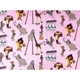 thumbnail image 3 of 1 Yard - Madagascar Circus Animals on Pink Stripe Cotton Fabric (Great for Quilting, Sewing, Craft Projects, Throw Pillows & More) 1 Yard X 44" Wide, 3 of 3