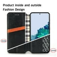 thumbnail image 3 of Galaxy S21 Wallet Case, Dteck Premium PU Leather Flip Folio Wallet Case with Card Slot Magnetic Closure Case for Samsung Galaxy S21 5G 6.2 inch, Black, 3 of 8
