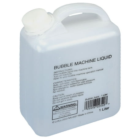 Loftus Aromatic Bubble Juice Refill 1 Liter Machine Liquid, Clear