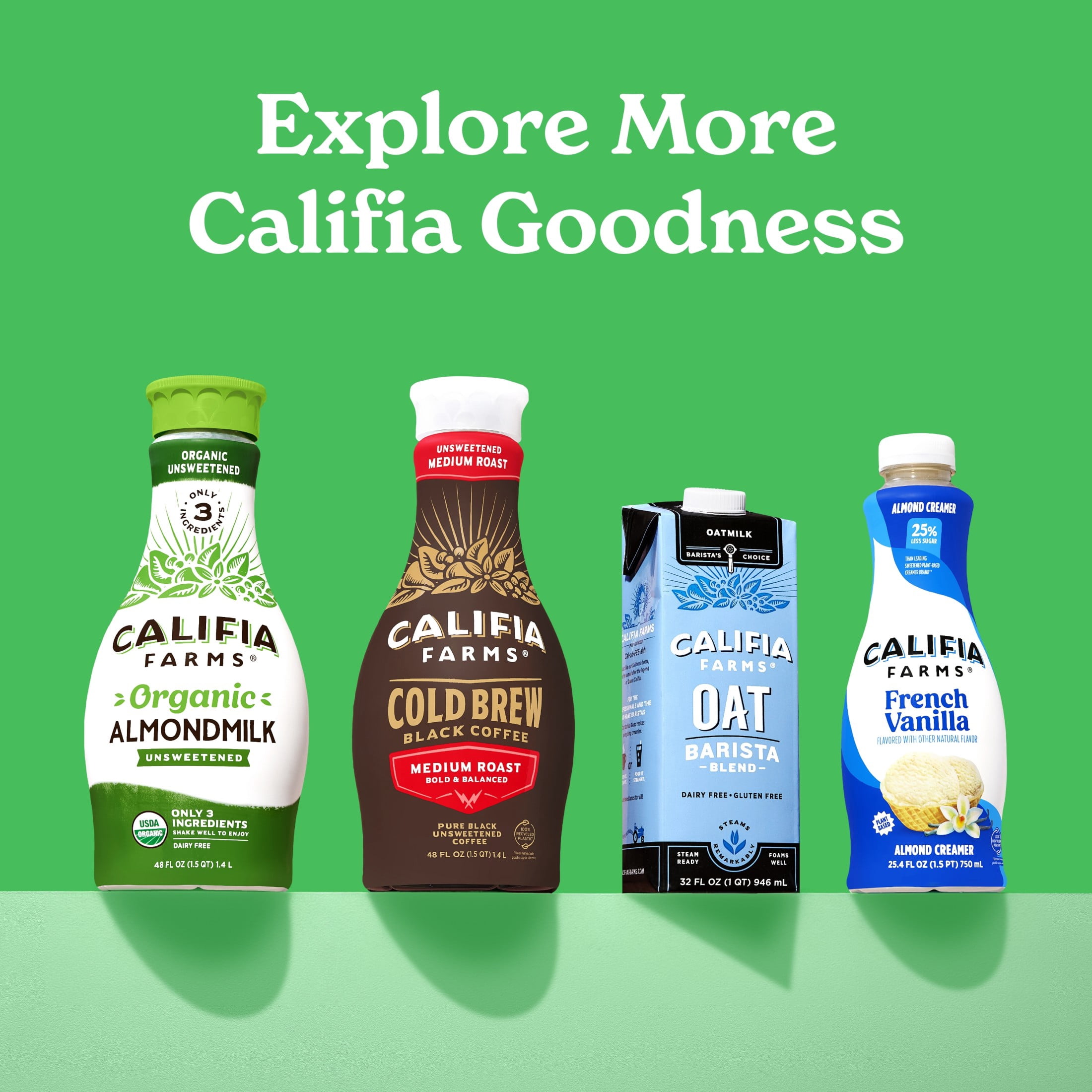 Califia Farms Extra Creamy Oat Milk 48 Fluid Ounces