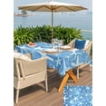 thumbnail image 5 of Outdoor Tablecloth with Umbrella Hole for Patio/Picnic/Party/Camping, Sea Starfish Waterproof Table Cloth Rectangle Table Cover Washable, Watercolor Ocean Starfish Summer Blue (54"x 80"), 5 of 8