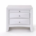 thumbnail image 2 of Elegant White 3 Drawer Nightstand, 2 of 4