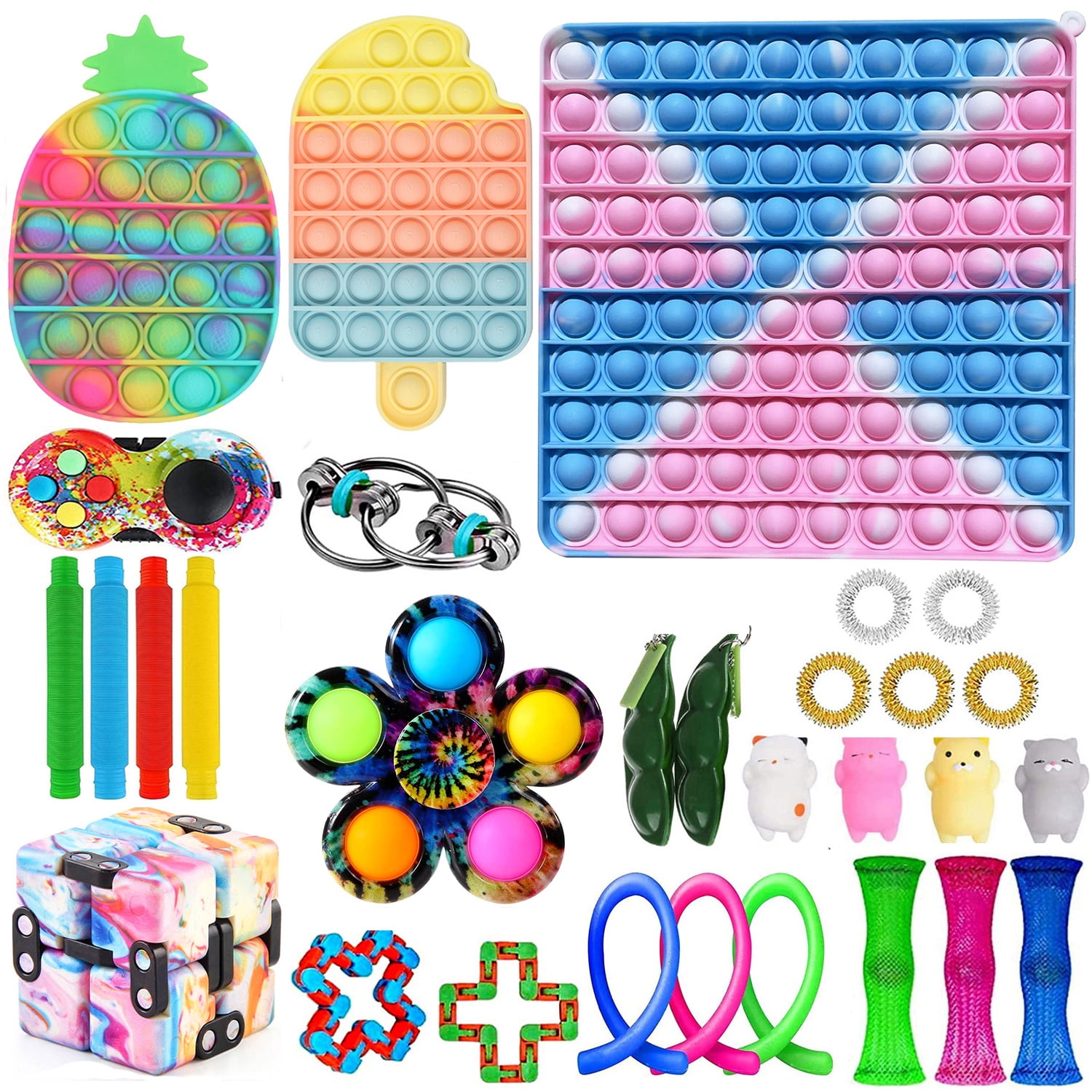 Sensory Fidget Toy Set, Pop Fidget Pack, Fidget Spinner Autism Special