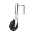 thumbnail image 3 of Puerta de valla con ruedas giratorias de 360 ​​grados, fácil instalación para patio. 5 pulgadas de plata, 3 of 9