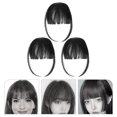 thumbnail image 3 of 3pcs Clip en Bangs Clip en bolsas de golpe Falsas extensiones de cabello para mujeres, 3 of 5
