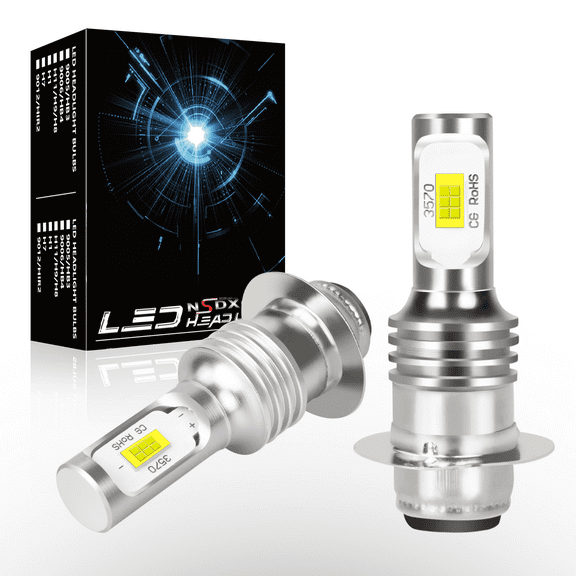 NSDXCT for Yamaha Rhino 450 660 700 Bright White 80w H6M LED Headlight Bulbs H6 6000K 2Pcs