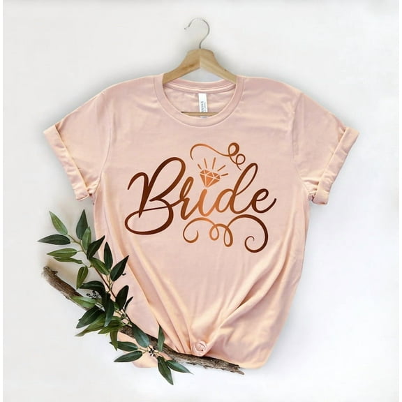 Bride T-Shirt, Bride to Be Engagement Tee, Wedding Honeymoon Shirt, Future Mrs Bridal Shower Gift Shirt for Women