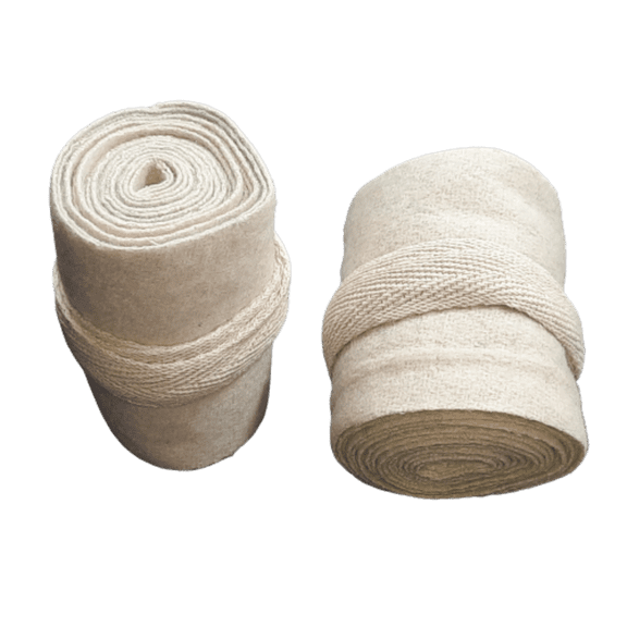 British WW1 Long Putties. Puttees - White Color