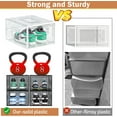 thumbnail image 3 of Thicken & Sturdy 10 Pack Thicken Shoe Organizer Stackable,Shoe Containers For Sport Sneaker Display,Upgraded Sturdy Shoe Storage Box,Plastic Shoe Box,White, 3 of 6