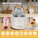 thumbnail image 3 of Maquina de Helados VAVSEA de 1400ML con Cuchara, Maquina para Helados con Pantalla Digital LCD y Temporizador, con Doble Aislamiento, Ideal para Helado, Yogur Helado y Bebidas, Color Blanco, 3 of 9