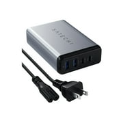 Satechi 75W Dual Type-C PD Travel Charger - Power adapter - AC 100-240 V - 75 Watt - output connectors: 4