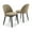 2-pack Linen | Camel, variant on COZONY Set of 2 Mid-Century Linen Dining Chairs, High Back Ergonomic Design with Hollowed Backrest, Wood Legs & Adjustable Feet for Kitchen & Dining Room,Green