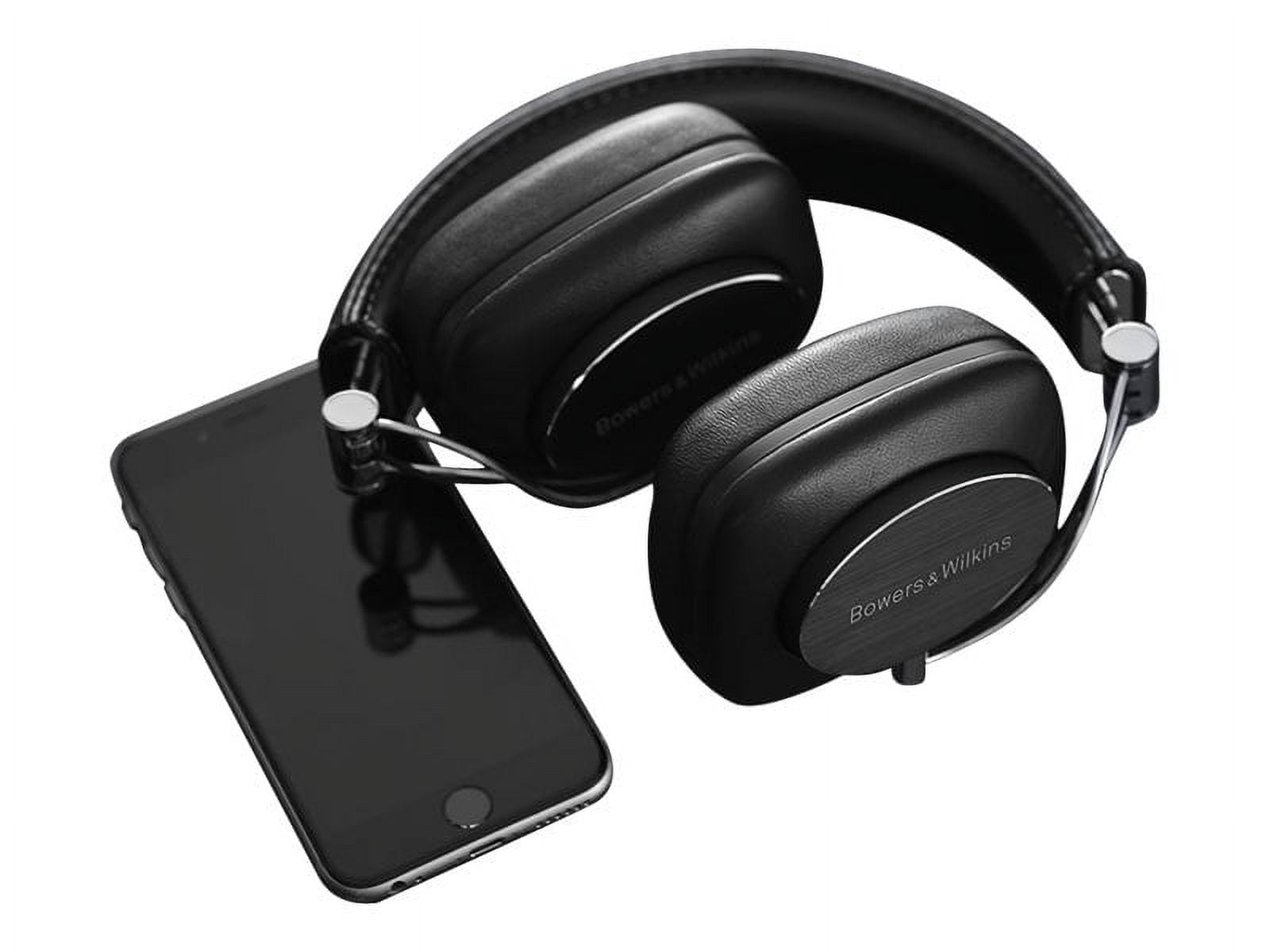 Bowers & Wilkins P7 - Headphones with mic - full size - Bluetooth -  wireless - black