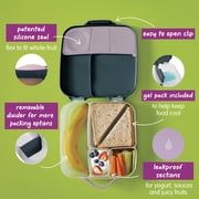b.box Large Lunch Box for Kids, Bento Box with Ice Pack, Leakproof - Indigo Rose