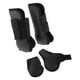 thumbnail image 5 of 2 pares de botas para patas de caballo, protección para patas delanteras y traseras de caballo , tendón ecuestre Negro Cola Envolturas de pierna de caballo, 5 of 8