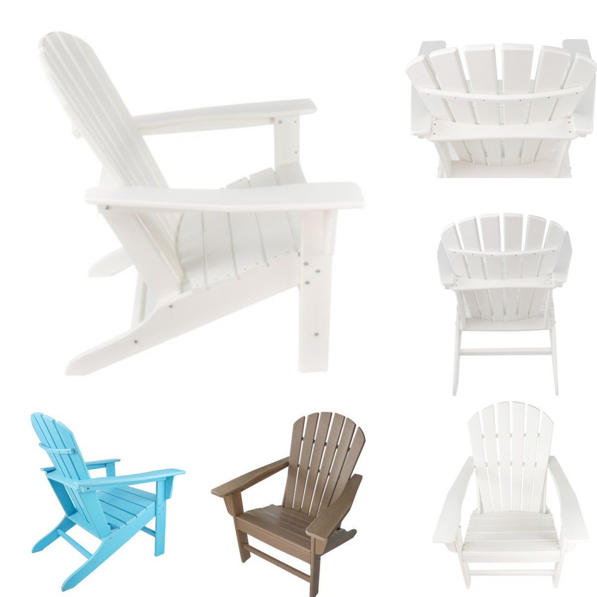 Plastic Adirondack Chairs For Outside Stackable,350 lbs Capacity Load