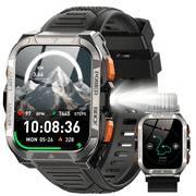 Blackview Smart Watches for Men with GPS/Compass,GPT Voice Assistant,Smartwatch with LED Flashlight,1.91"HD Display Bluetooth Call,Fitness Tracke with Multiple sports Modes,Fits for Android & iOS