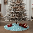 thumbnail image 5 of Daiia Cartoon Teeth Drawing Merry Christmas Tree Skirt , Xmas Large Lace-up Tree Skirt, Santa Snowflakes Rustic Home Decorations New Year Party Farmhouse Decor-30", 5 of 7