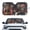 Dachshund Dogs Driving Print, variant on XYZCANDO Automotive Sunshield Featuring Cartoon Turtles Design, Windshield Sunshade for Car and Truck, Foldable Accessory with Heat Insulation