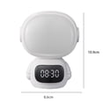 thumbnail image 5 of Pebbuoy LED Night Light Plug-in with Clock Remote Control Flicker Free Eye Protection 3 Light Colors Dimmable Night Lamp, 5 of 6