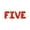 Red, variant on Letter Balloons - FIVE 16" Inch Alphabet Letters Foil Mylar Balloon Birthday Party Banner (Red)