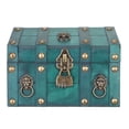 thumbnail image 3 of Wooden Treasure Chestwith Lock,Treasure Chest Storage Box Treasure Chest Storage Box Wooden Combination Lock Box Extended Durability, 3 of 8